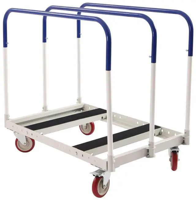 Main image of 1000 LB Panel Cart Dolly with Steel Frame, 24" W x 39" H, 5 inch Casters, Panel Bars and Handle Bars, Practical Platform Cart for Factory Warehouses, Garage, Basements, Workshop (39 x 24 in)