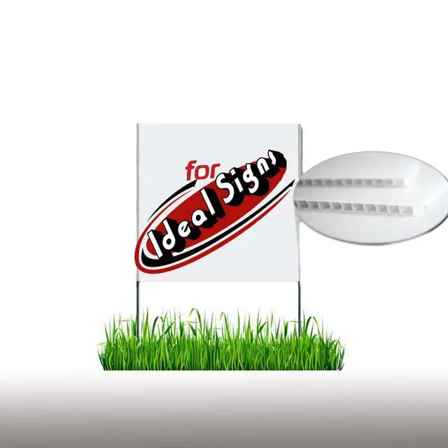 Alt view image 4 of 5 - Corrugated Plastic Cardboard Sign Blank Short Fluted 24" x 18" 4mm Horizontal (White 100 Pack)
