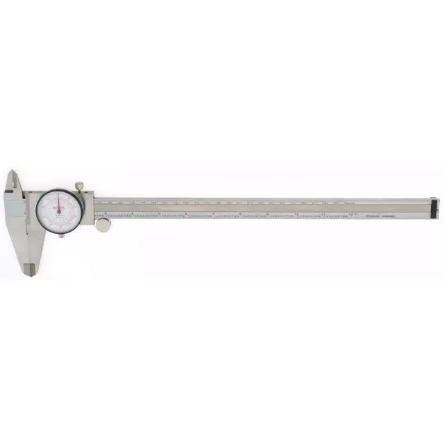Alt view image 2 of 4 - 17-967-1 Dual Scale Inch Metric Dial Caliper: 0" to 12" (0 to 300mm) Range