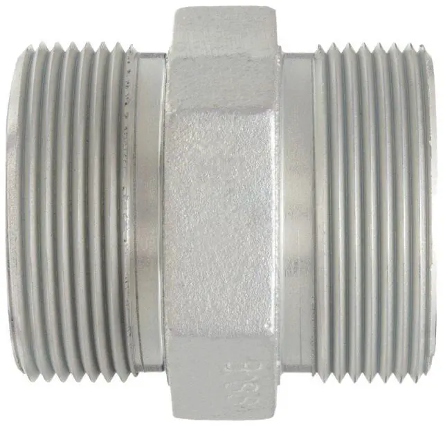 Alt view image 2 of 3 - Boss GM38 Plated Iron Hose Fitting, Spud for GJ Boss Ground Joint Seal, 3" NPT Male