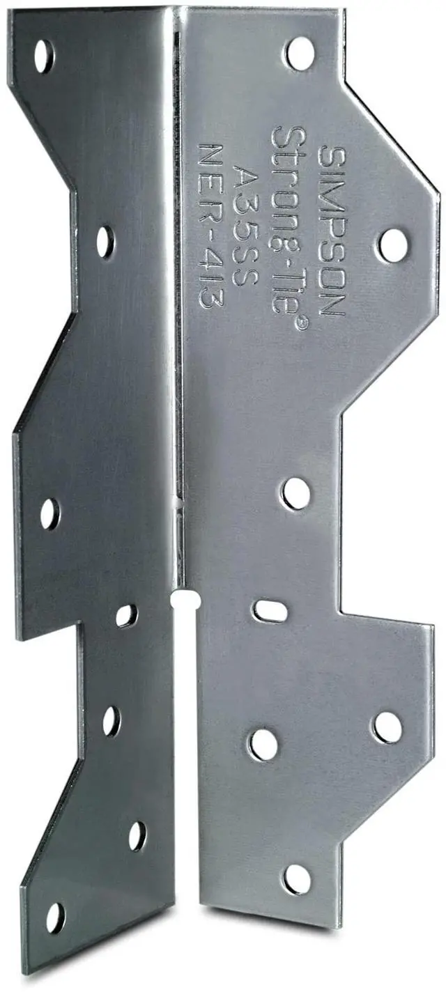 Main image of A35SS 1-7/16 in. x 4-1/2 in. Stainless-Steel Framing Angle (Pack of 25)