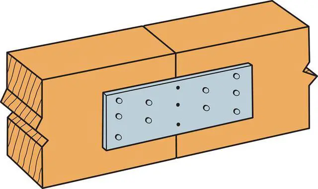 Alt view image 4 of 6 - TP15 TP 1-13/16 in. x 5 in. 20-Gauge Galvanized Tie Plate (Pack of 150)