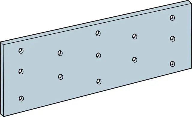 Alt view image 6 of 6 - TP15 TP 1-13/16 in. x 5 in. 20-Gauge Galvanized Tie Plate (Pack of 150)