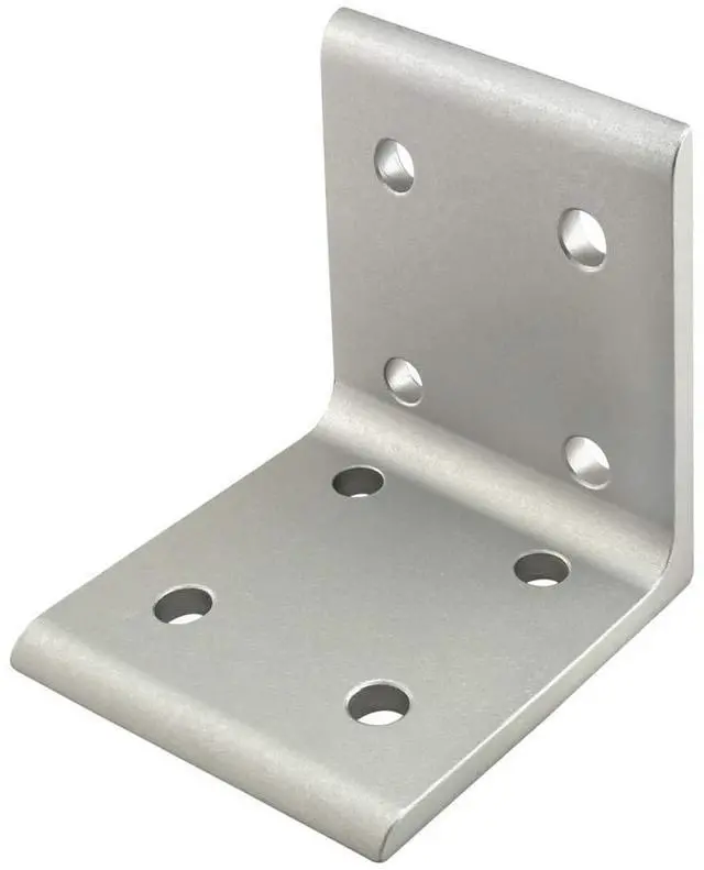 Main image of 8020, 40-4304, 40 Series Aluminum 8 Hole Inside Corner Bracket 90 Degree Angle Bracket for 80mm T Slot Extruded Aluminum Extrusion (Clear Anodize, 10)
