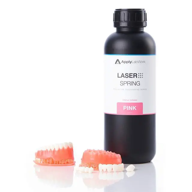 Alt view image 2 of 5 - Prototype Engineering Spring Resin, Compatible for SLA Printers/Laser-Based Printers, Quick Spring Back, Highly Resilient, Rubber-Like Feel, Pink Color
