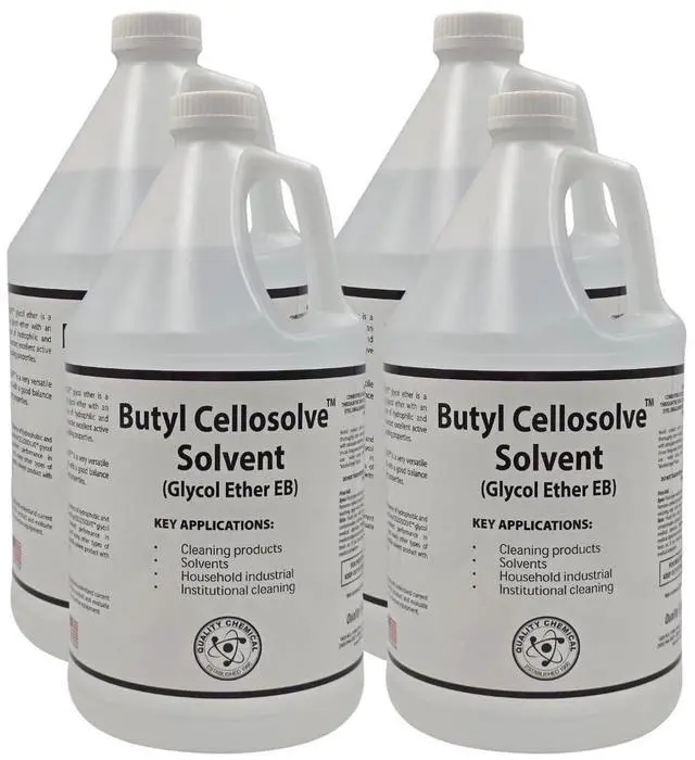 Main image of Glycol Ether EB 128 oz Butyl Cellosolve Solvent for Heavy-Duty Cleaning & Degreasing Water-Miscible, Industrial Grade 128 oz - (Pack of 4)