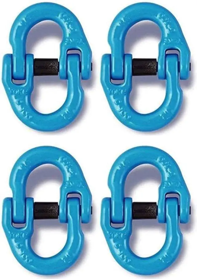 Main image of Qty. 4, X-015-10-x4, 3/8" Grade 100 Coupling Link, Hammer Lock Chain Connector for G100 Chain
