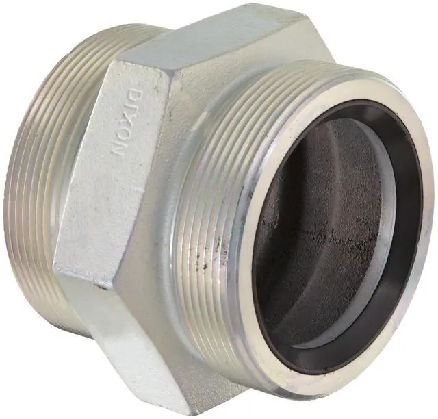Main image of Boss GM33 Plated Iron Hose Fitting, Spud for GJ Boss Ground Joint Seal, 2-1/2" NPT Male