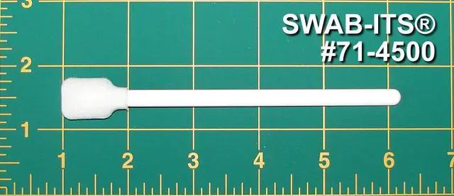 Alt view image 2 of 4 - (Bag of 500 Swabs) 5" Square Head Foam Swab for Printer Cleaning by: 71-4500 - Made in The USA