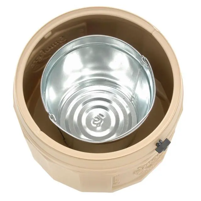 Alt view image 4 of 6 - Cease-Fire Cigarette Butt Receptacle - 16-1/2" Dia.X38-1/2"H - 4-Gallon Capacity - Beige