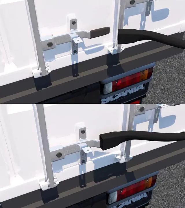 Main image of Version 2 (1 Pack) Large Mouth Leverage Bar for Shipping Container Doors - no 5th Wheel Release - Made in the USA by SCS International