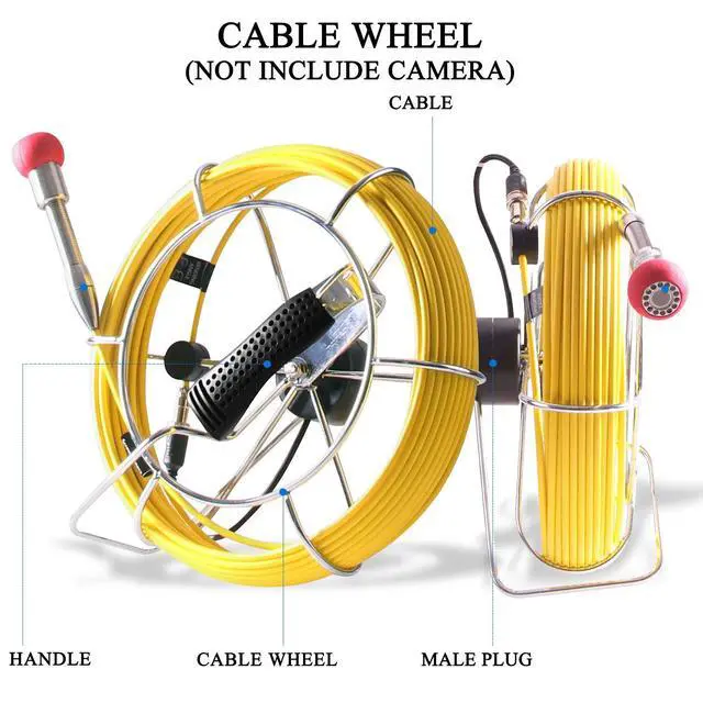Alt view image 4 of 6 - 20M 65ft Replacement Cable for Sewer Camera (20M/30M/50M Cable Optional) Model:7D1