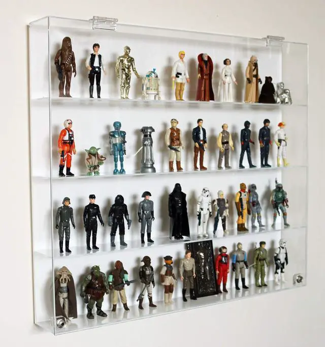 Main image of Collectors Showcase - Premium Display Case for 3-3/4" Star Wars Action Figures - 4 Shelf