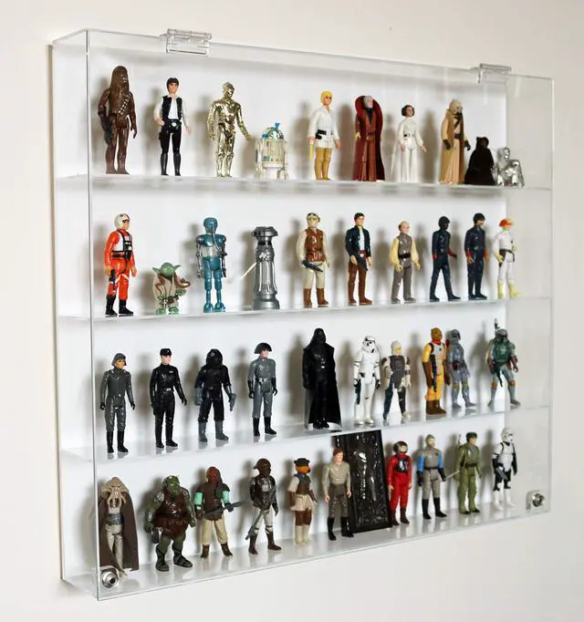 Alt view image 4 of 6 - Collectors Showcase - Premium Display Case for 3-3/4" Star Wars Action Figures - 4 Shelf