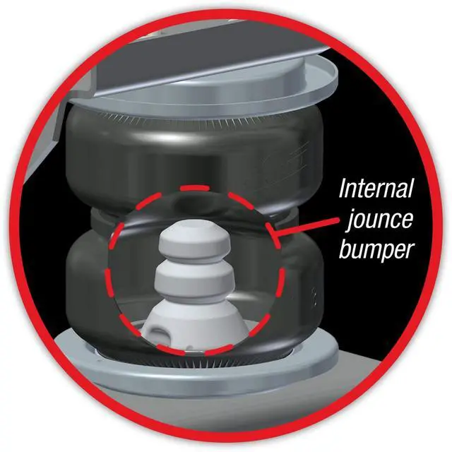 Alt view image 2 of 3 - 84201 LoadLifter 5000 Ultimate Replacement Air Spring with Hardware, Black