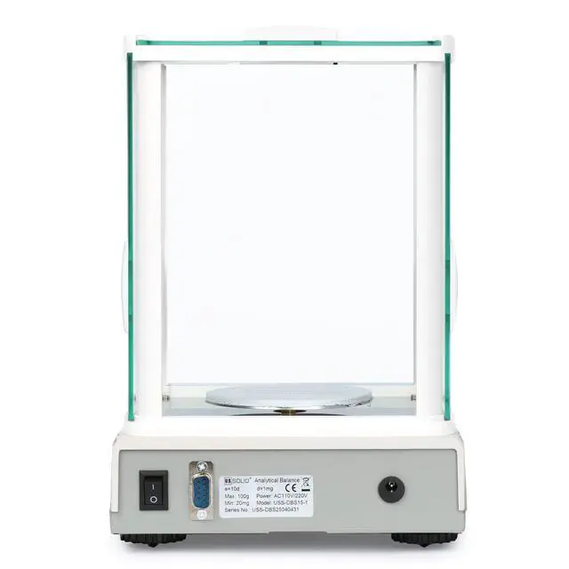 Alt view image 4 of 6 - Analytical Balance, 500g x 0.001g/1mg High Precision Lab Scale, Digital Balance - 5 Weighing Units, Glass Draftshield, RS232 Interface & Piece Counting, 200g Calibration Weight