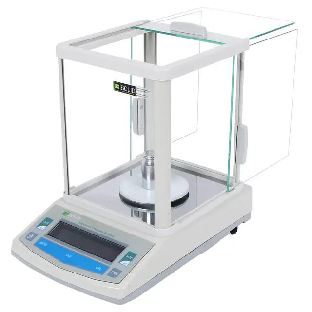 Alt view image 6 of 6 - Analytical Balance, 500g x 0.001g/1mg High Precision Lab Scale, Digital Balance - 5 Weighing Units, Glass Draftshield, RS232 Interface & Piece Counting, 200g Calibration Weight