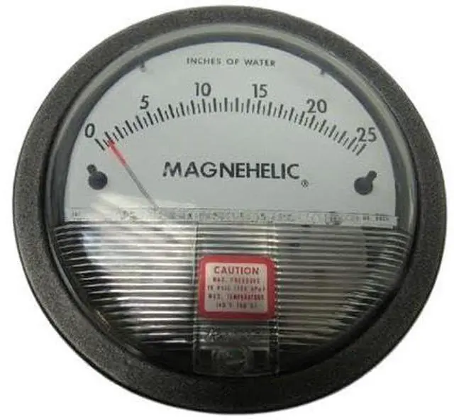 Main image of 2025 Magnehelic Differential Pressure Gauge, Type, 0 to 25" WC