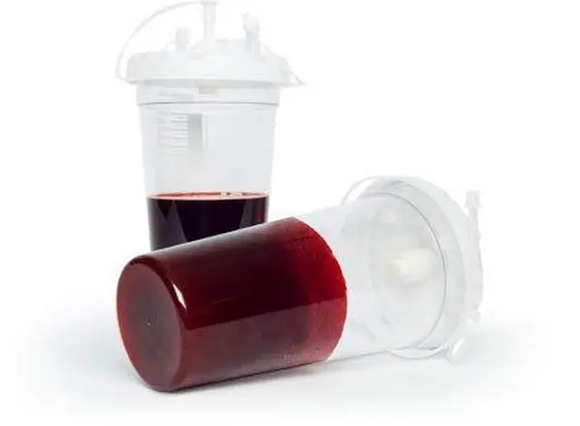 Alt view image 5 of 6 - DiSorb Suction Canister Sterilizer Absorbent Powder - Absorbs Bodily Fluids & Blood - For Hospitals, Health Care Facilities, Veterinary Clinics - EPA Approved Solidifier - 2000cc -100 Bottles Per Case
