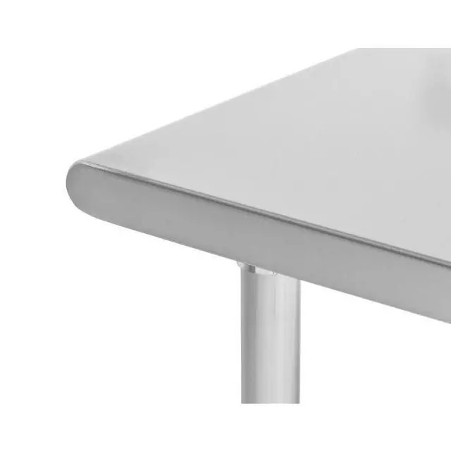 Alt view image 4 of 6 - Commercial Worktable, Stainless Steel Kitchen Prep Table 30" Dx72 W with Undershelf, NSF, 18ga/304SS (28W-006)