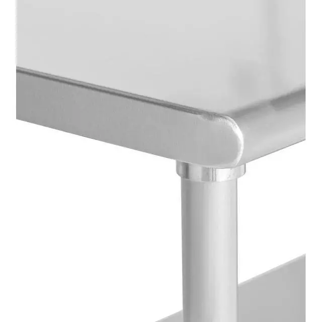 Alt view image 5 of 6 - Commercial Worktable, Stainless Steel Kitchen Prep Table 30" Dx72 W with Undershelf, NSF, 18ga/304SS (28W-006)