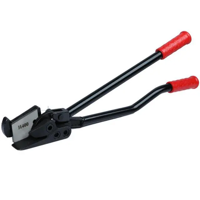 Alt view image 6 of 6 - Steel Strapping Kit Tool Set for Pallet Packaging - Tensioner, Sealer, Cutter, 300 Open Seals for 3/4" Steel Metal Banding