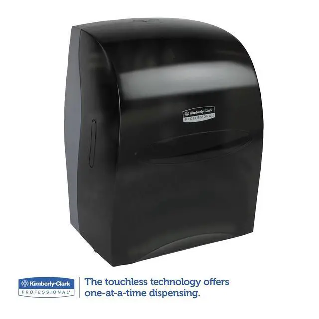 Alt view image 2 of 6 - Kimberly-Clark 09990 Sanitouch Hard Roll Towel Disp, 12 63/100w x 10 1/5d x 16 13/100h, Smoke