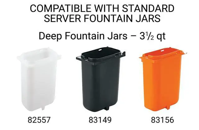 Alt view image 4 of 4 - Products FP-V-82120 Fountain Jar Pump and Lid, Fits 3-1/2 quart Deep Countertop Base, Dispenses Thin Toppings, 1-1/4 oz. Full Portion, Stainless Steel