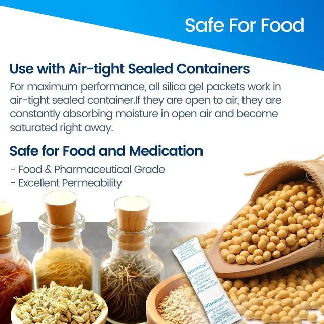 Alt view image 5 of 6 - 1600Pcs 10 Gram Food Safe Dessicant Packs, Premium Silica Gel Packets, Silica Desiccant Moisture Absobering for Storage