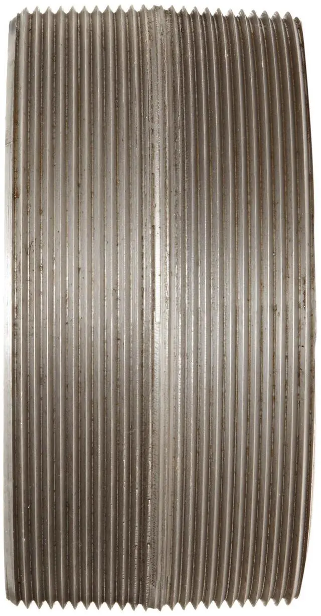 Alt view image 2 of 2 - CN600 Carbon Steel Pipe and Welding Fitting, Close Nipple, 6" NPT Male, 3-1/8" Length