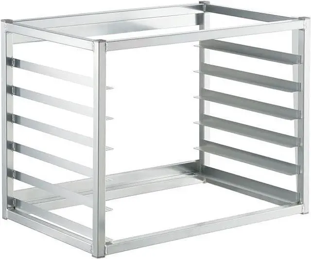 Main image of 28" x 18" x 21" Aluminum Wall Mounted Sheet/Bun Pan Rack | Fits 6 Full-Size Sheet Pans | Commercial-Grade Perfect for Bakeries, Restaurants, and Catering Kitchens | NSF Certified
