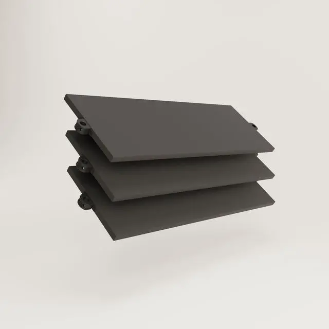 Main image of Adjustable Closet Organizer Shelf Board Black 36 x 12 Inch 3 Piece Set Wardrobe Shelf Board for Open Closet System Scratch Resistant Easy Assembly Made in Canada