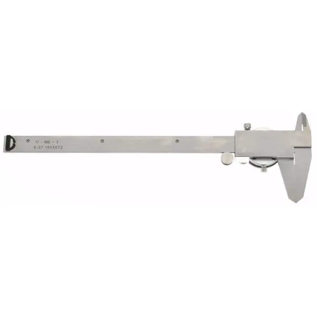 Alt view image 3 of 4 - 17-966-3 Dual Scale Inch Metric Dial Caliper: 0" to 8" (0 to 200mm) Range