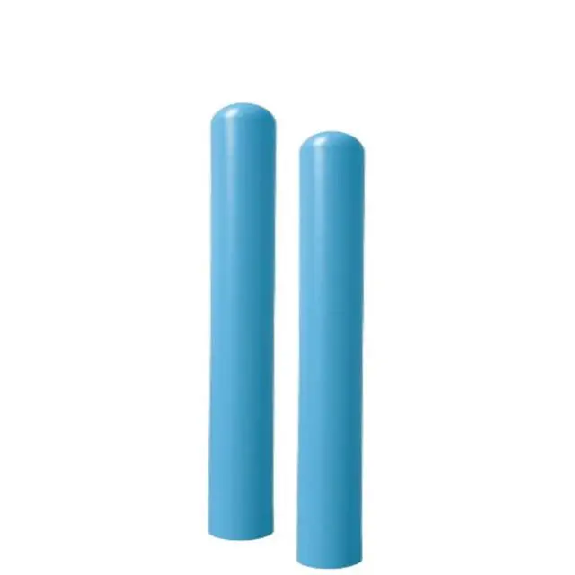 Alt view image 2 of 6 - BollardGard 7" x 72" Round Top Bollard Cover Packs - (Steel Blue, 2-Pack)