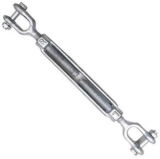 Main image of Turnbuckles 1/2" x 12" Jaw/Jaw Galvanized for Wire Rope Cable (10pcs)