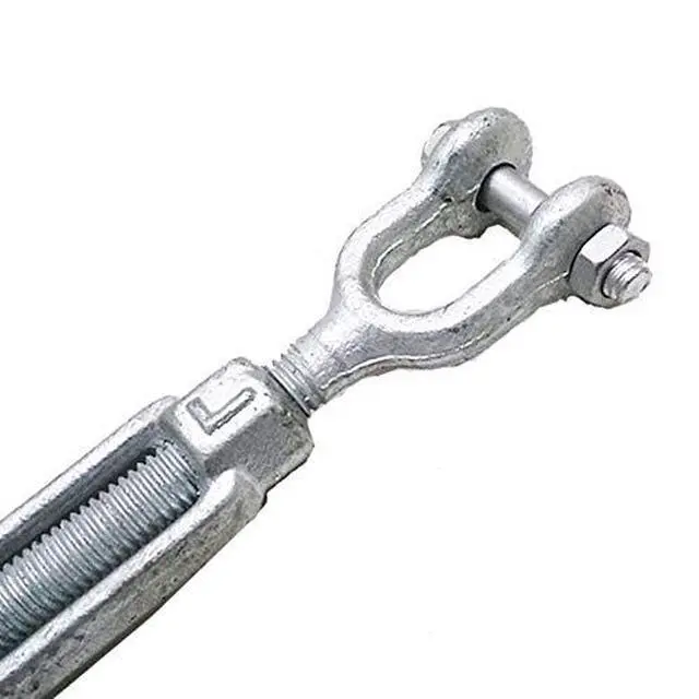 Alt view image 3 of 3 - Turnbuckles 1/2" x 12" Jaw/Jaw Galvanized for Wire Rope Cable (10pcs)