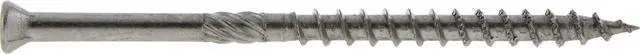 Alt view image 3 of 5 - 1000 Pc 305 Stainless Steel Trim Screws (#8 x 1-5/8") | Star Drive Exterior Wood Screws | No Split Twist Shank Fastening Screws for Composite Decking Wood Trim Treated Lumber