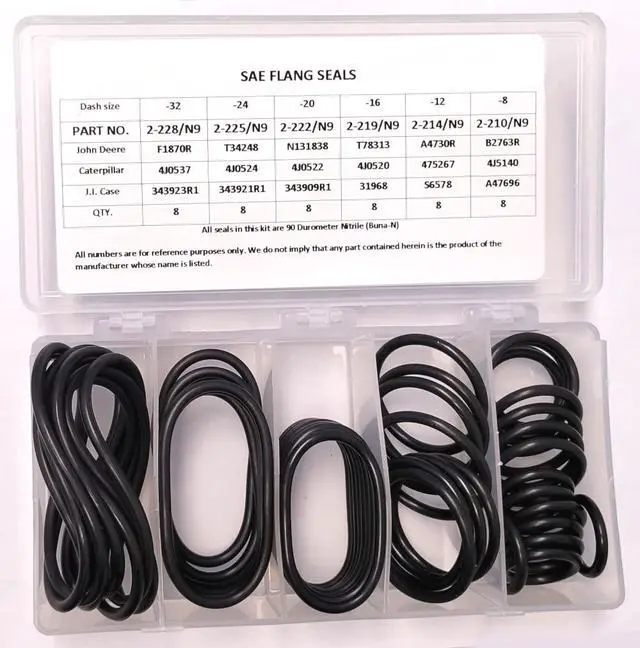 Alt view image 4 of 6 - O-Ring Kit for ORB, ORF, and Flange Fittings