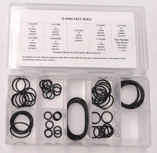 Alt view image 5 of 6 - O-Ring Kit for ORB, ORF, and Flange Fittings