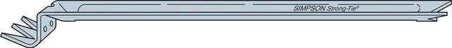 Main image of NCA2X10-16 NCA 20-Gauge Galvanized Nailless Bridging for 2x10 and 2x16 (Pack of 100)