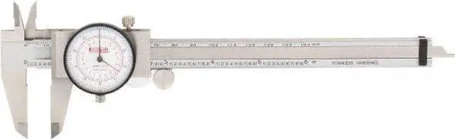 Main image of 17-965-5 Dual Scale Inch Metric Dial Caliper: 0" to 6" (0 to 150mm) Range