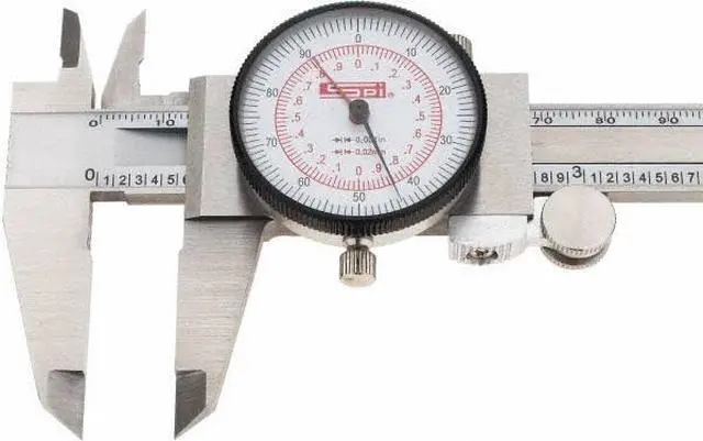 Alt view image 3 of 4 - 17-965-5 Dual Scale Inch Metric Dial Caliper: 0" to 6" (0 to 150mm) Range