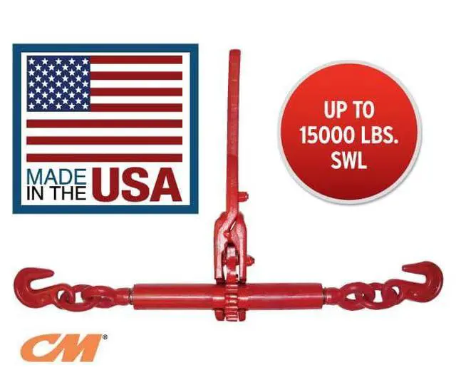 Alt view image 2 of 2 - 3/8"-1/2" CM Ratchet Load Binder - Grade 80 *USA*