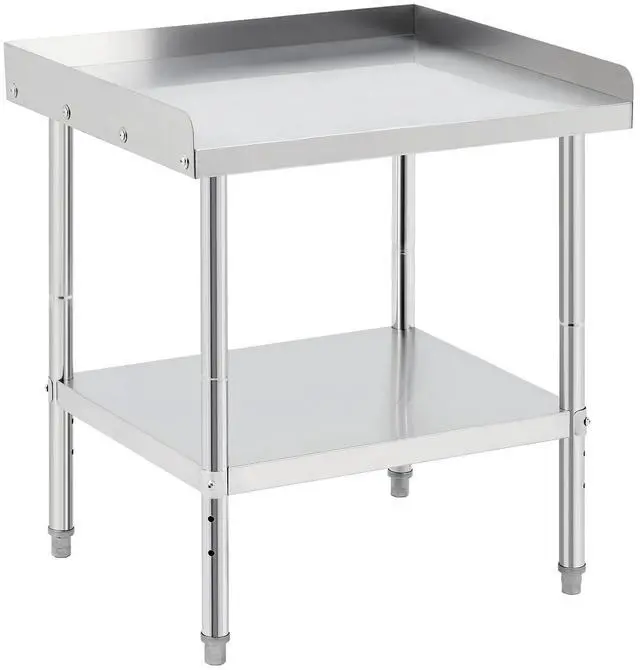 Main image of Stainless Steel Grill Stand Table - 28x24x30 Inches, 660 LBS Heavy-Duty Capacity, NSF Certified, with 2" Edge Baffle for Home, Commercial Restaurant Kitchen, Hotel