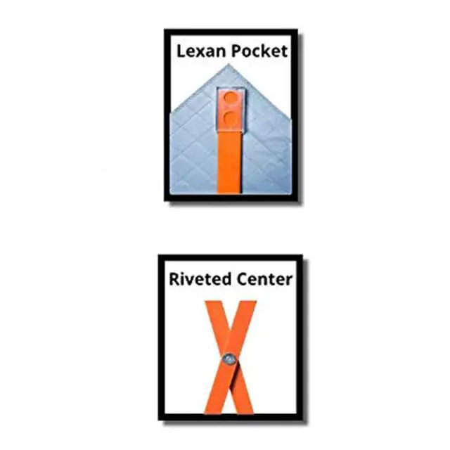 Alt view image 4 of 4 - 48" Reflective Super Bright Fluorescent Orange Roll-Up Warning Sign, 48" Width x 48" Length, 5/16"x1/4" Baton(Ribs), 4 Lexan Pockets UTILITY WORK AHEAD W21-7