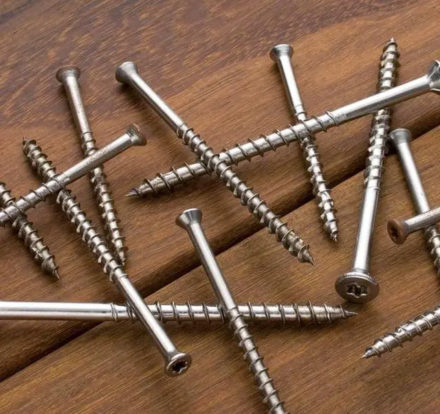 Alt view image 6 of 6 - T10300WPB Deck-Drive DWP Wood SS Screw - #10 x 3 in. T-15, Flat Head, Type 305 Stainless Steel, Box Thread Design Reduces Torque (1750-Qty)