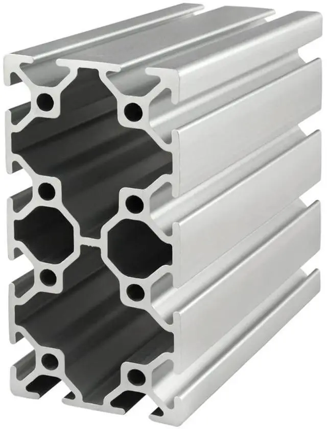 Main image of 8020, 25-5010, 25 Series 50mm x 100mm 25x100 T-Slotted Aluminum Extrusion DIY Extruded Linear Slot Bar Heavy Duty Rail Metric (Clear Anodize, 1525mm Long)