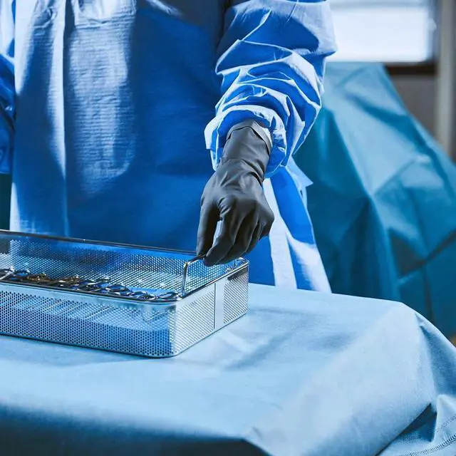 Alt view image 5 of 6 - Sterilization Wraps, 15 x 15 Inches, 500 Pack, 4-Layer SMMS Non-Woven Fabric, Compatible with Steam, ETO & Plasma, High Bacterial Filtration Efficiency