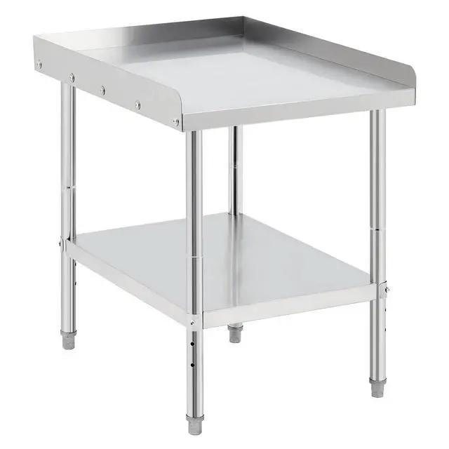 Main image of Stainless Steel Grill Stand Table - 24x30x30 Inches, 660 LBS Heavy-Duty Capacity, NSF Certified, with 2" Edge Baffle for Home, Commercial Restaurant Kitchen, Hotel