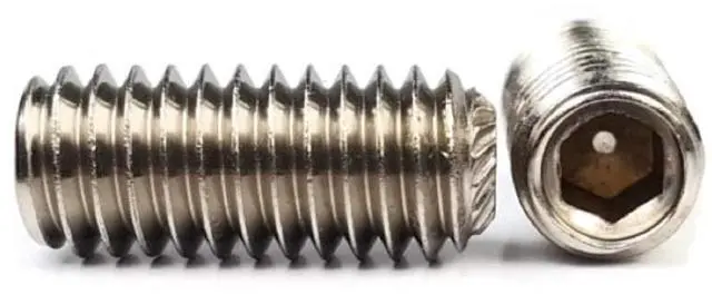Alt view image 2 of 3 - #10-32 Socket Set Screws Knurled Cup Point 18-8 Stainless Steel #10-32 x 3/16" Qty 250